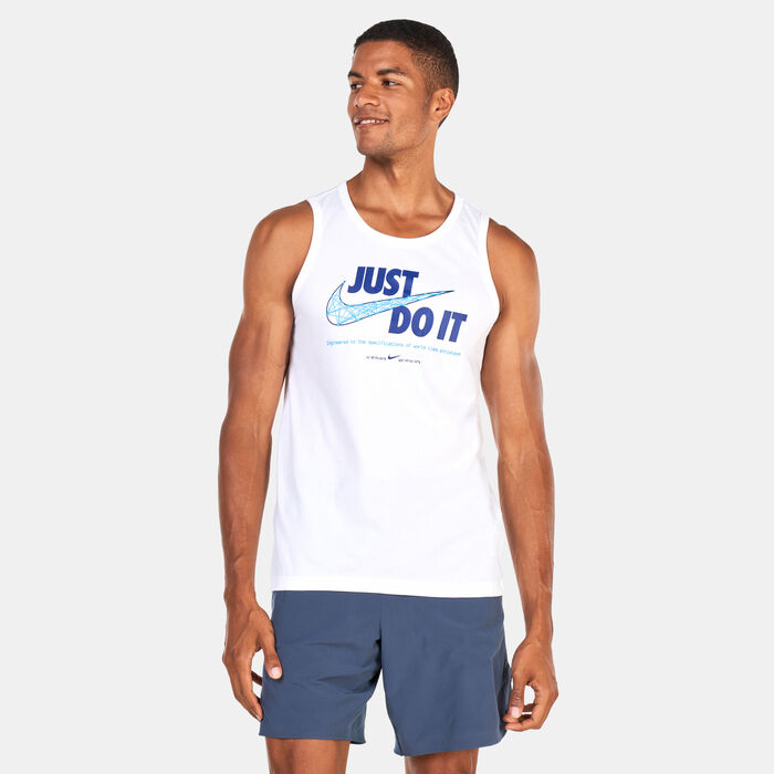 Nike Men's Dri-FIT Tank Top White image number 0