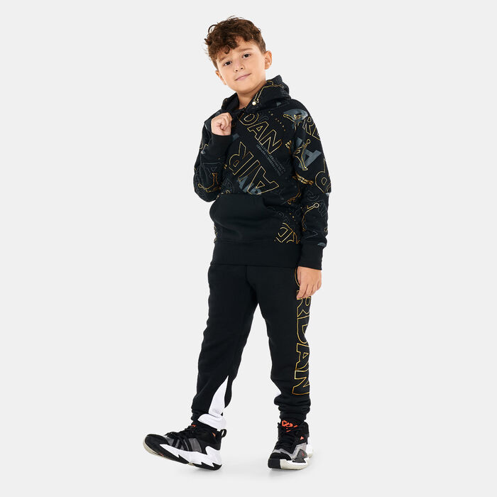 Jordan Kids' Holiday Shine Fleece Pants Black Jordan Kids' Holiday Shine Fleece Pants Black image number 2