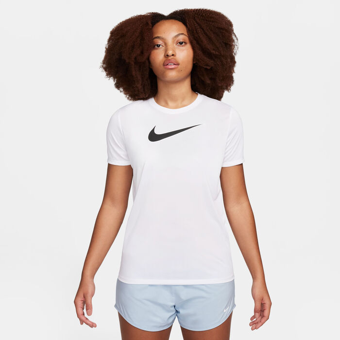 Nike Women's Dri-FIT Graphic Training T-Shirt White Nike Women's Dri-FIT Graphic Training T-Shirt White image number 0