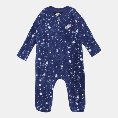 Nike Kids' Confetti Footed Coverall Onesie (Baby and Toddler) Blue