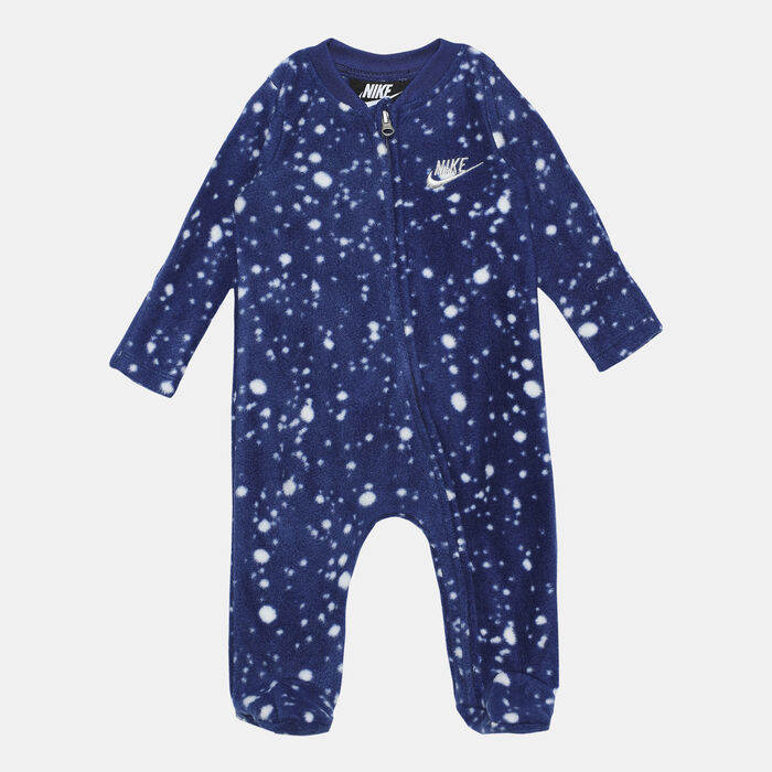 Nike Kids' Confetti Footed Coverall Onesie (Baby and Toddler) Blue Nike Kids' Confetti Footed Coverall Onesie (Baby and Toddler) Blue image number 0