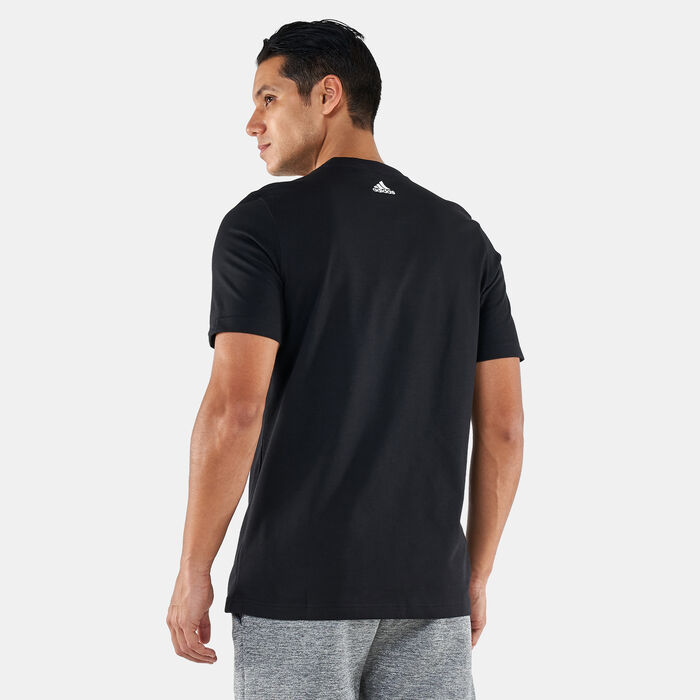 adidas Men's Energetic 3Bar Graphic T-Shirt Black adidas Men's Energetic 3Bar Graphic T-Shirt Black image number 1