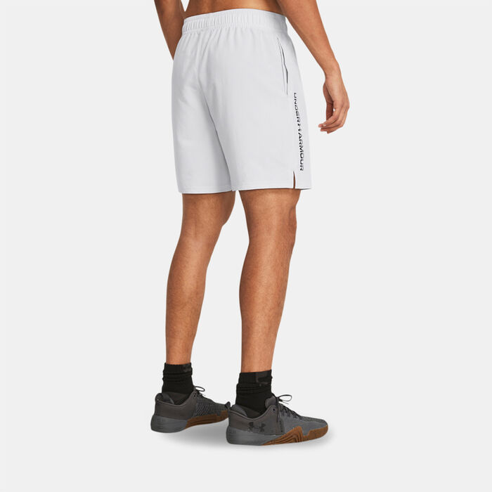 Under Armour Men's Tech Woven Wordmark Training Shorts Grey Under Armour Men's Tech Woven Wordmark Training Shorts Grey image number 1