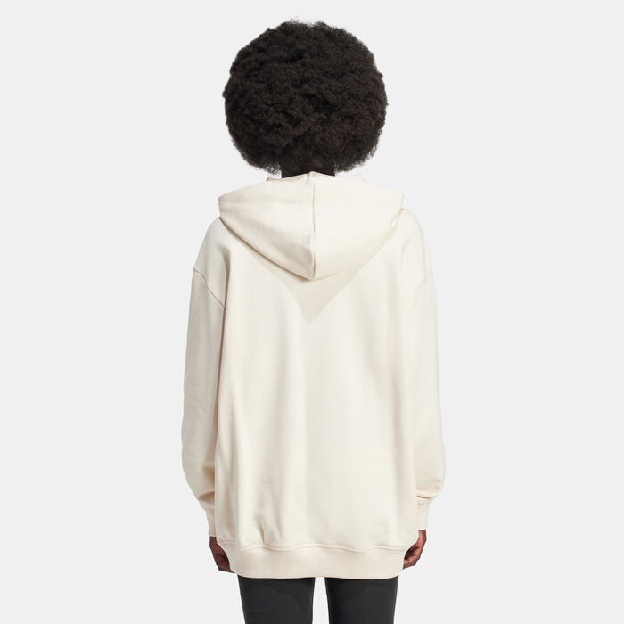 adidas Originals Women's Essentials French Terry Hoodie Beige adidas Originals Women's Essentials French Terry Hoodie Beige image number 1