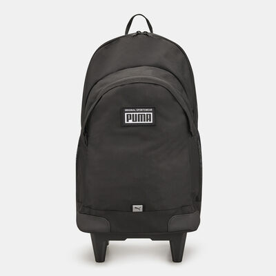 PUMA Kids' Academy Wheel Backpack Black