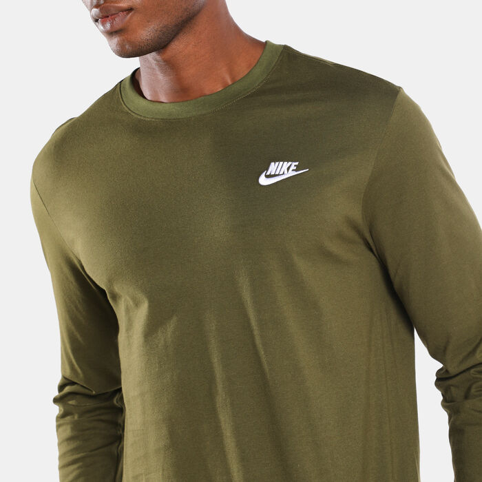 Nike Men's Sportswear Club T-Shirt Green Nike Men's Sportswear Club T-Shirt Green image number 3