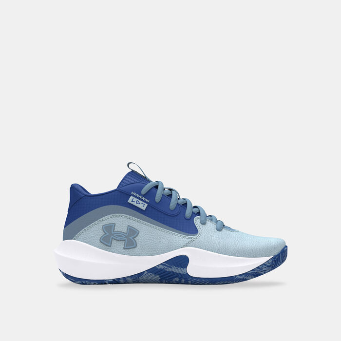 Under Armour Kids' Lockdown 7 Basketball Shoes Blue image number 0