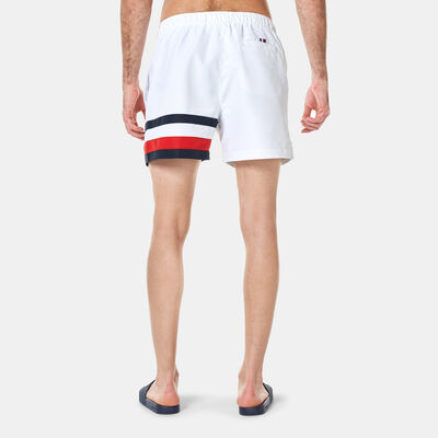 Tommy Hilfiger Men's Global Stripe Swimming Shorts White