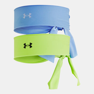 Under Armour Women's Logo Training Headband (2 Pieces) Blue Under Armour Women's Logo Training Headband (2 Pieces) Blue