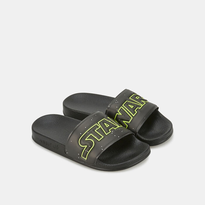 adidas Originals Kids' x Star Wars Adilette Slides (Older Kids) Black adidas Originals Kids' x Star Wars Adilette Slides (Older Kids) Black image number 0
