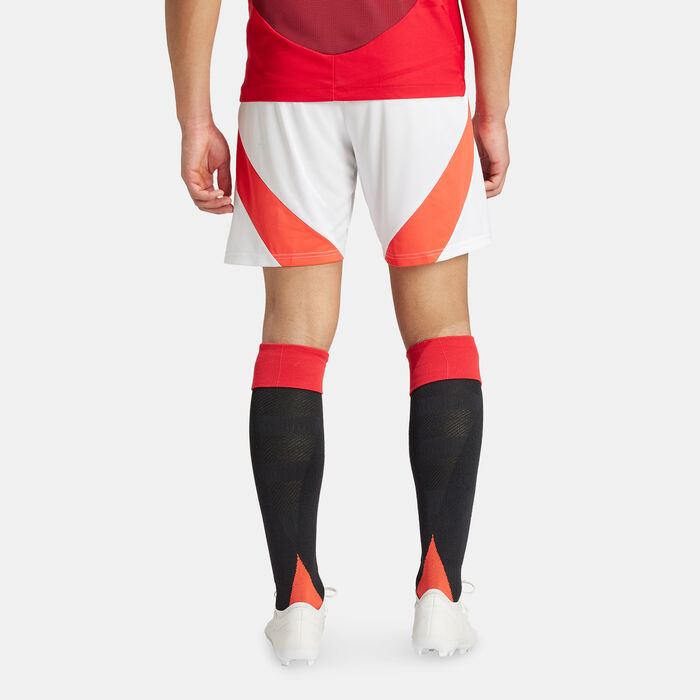 adidas Men's Manchester United 24/25 Home Replica Football Shorts White image number 1