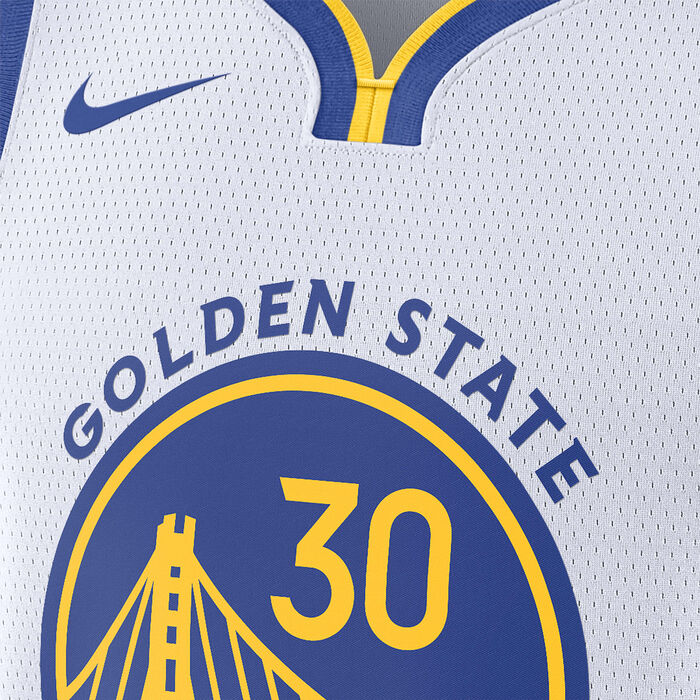 Nike Men's NBA Golden State Warriors Association Edition 2023/24 Dri-FIT Swingman Jersey White image number 2