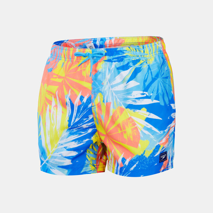 Speedo Men's Printed Leisure Swimming Shorts Blue Speedo Men's Printed Leisure Swimming Shorts Blue image number 0