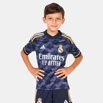 adidas Kids' Real Madrid Away Jersey - 2023/24 Blue