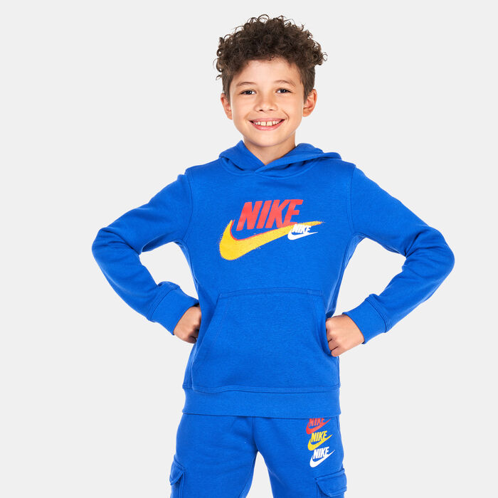 Nike Kids' Sportswear Standard Issue Fleece Hoodie (Older Kids) Blue Nike Kids' Sportswear Standard Issue Fleece Hoodie (Older Kids) Blue image number 0