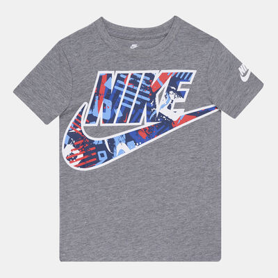 Nike Kids' Graphic Print T-Shirt Grey
