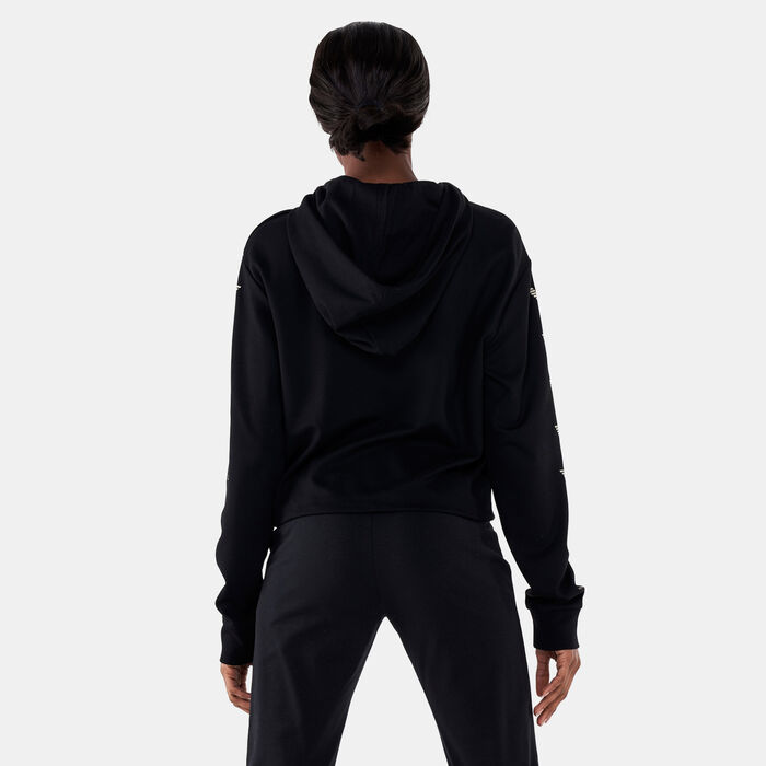 EA7 Emporio Armani Women's Train Logo Series Crop Sweatshirt Black EA7 Emporio Armani Women's Train Logo Series Crop Sweatshirt Black image number 1