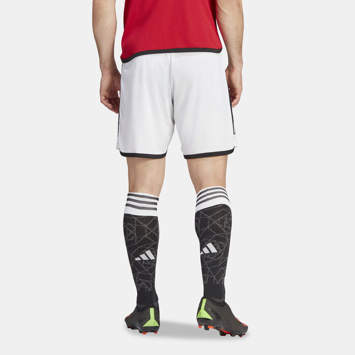 adidas Men's Manchester United Home Shorts - 2023/24 White adidas Men's Manchester United Home Shorts - 2023/24 White image number 1