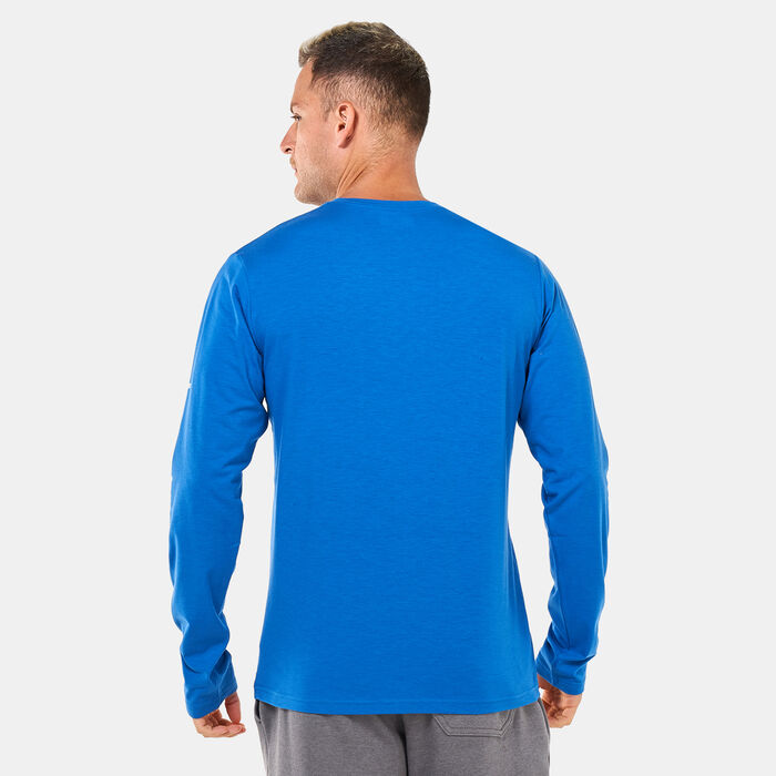 Columbia Men's Sun Trek™ Graphic Long Sleeve T-Shirt Blue Columbia Men's Sun Trek™ Graphic Long Sleeve T-Shirt Blue image number 1