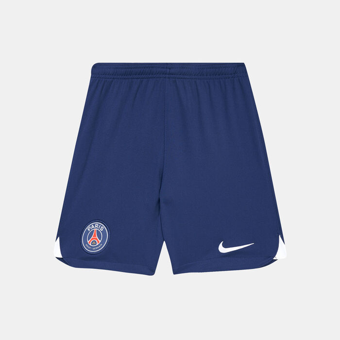 Nike Kids' Paris Saint-Germain Dri-FIT Stadium Home Shorts - 2022/23 (Older Kids) Blue Nike Kids' Paris Saint-Germain Dri-FIT Stadium Home Shorts - 2022/23 (Older Kids) Blue image number 0