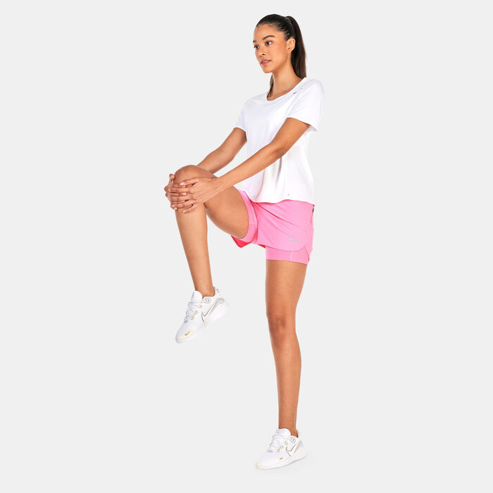 Nike Women's Eclipse Shorts Pink image number 2