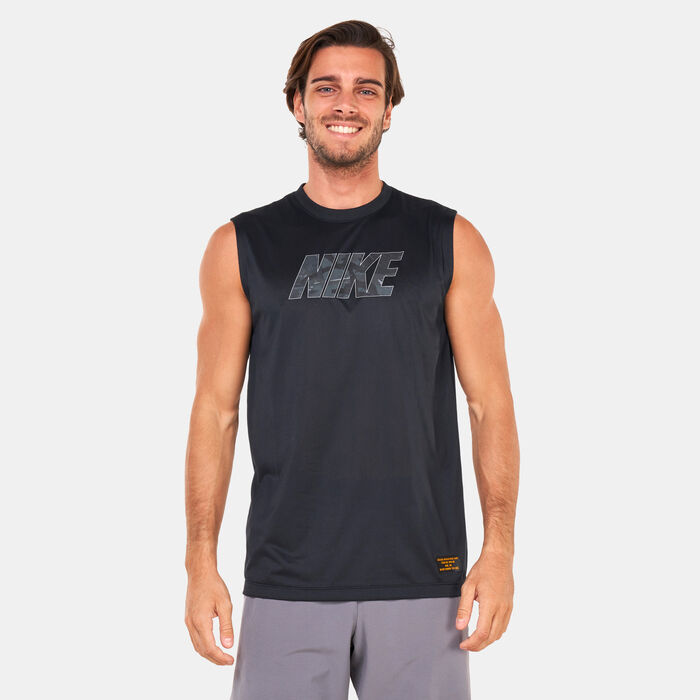 Nike Men's Dri-FIT Legend Camo Fitness T-Shirt Black image number 0