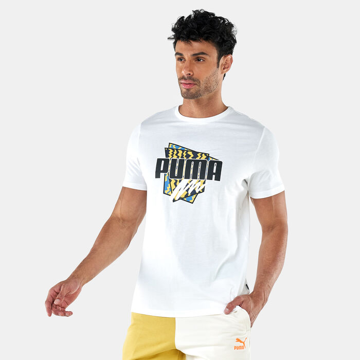 PUMA Men's Summer Graphic T-Shirt White PUMA Men's Summer Graphic T-Shirt White image number 0