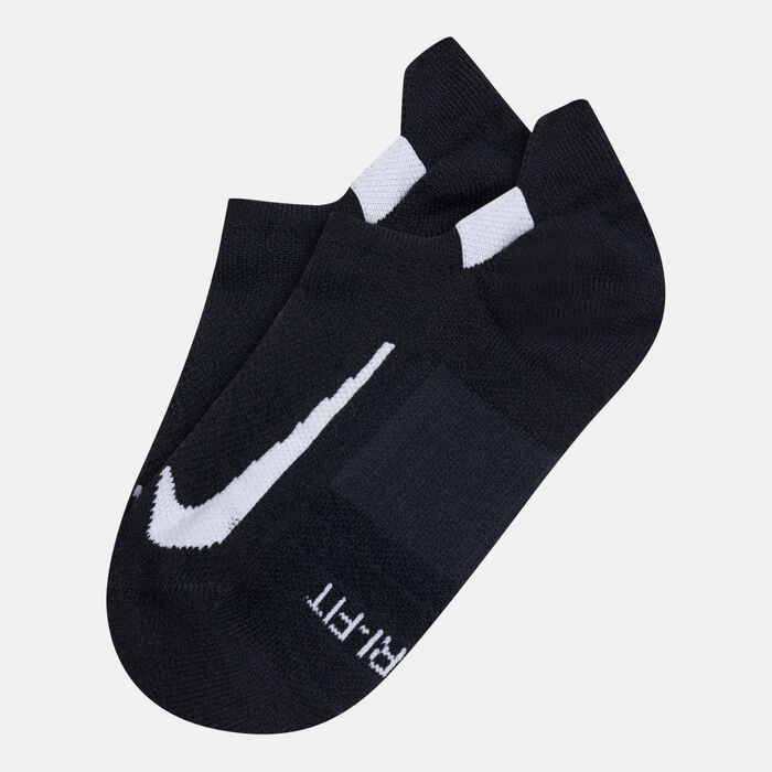 Nike Multiplier Running No-Show Socks (2 Pack) Black Nike Multiplier Running No-Show Socks (2 Pack) Black image number 0