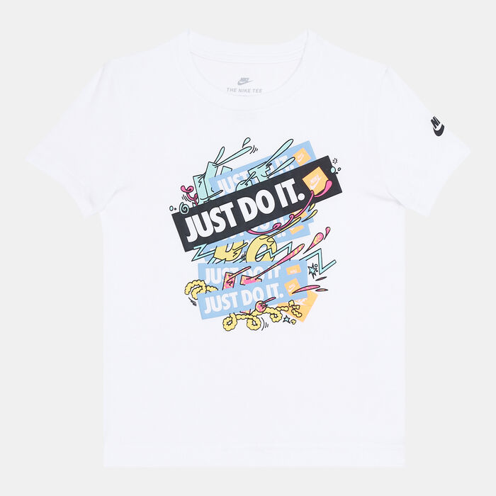 Nike Kids' Artist Collab Just Do It T-Shirt White Nike Kids' Artist Collab Just Do It T-Shirt White image number 0