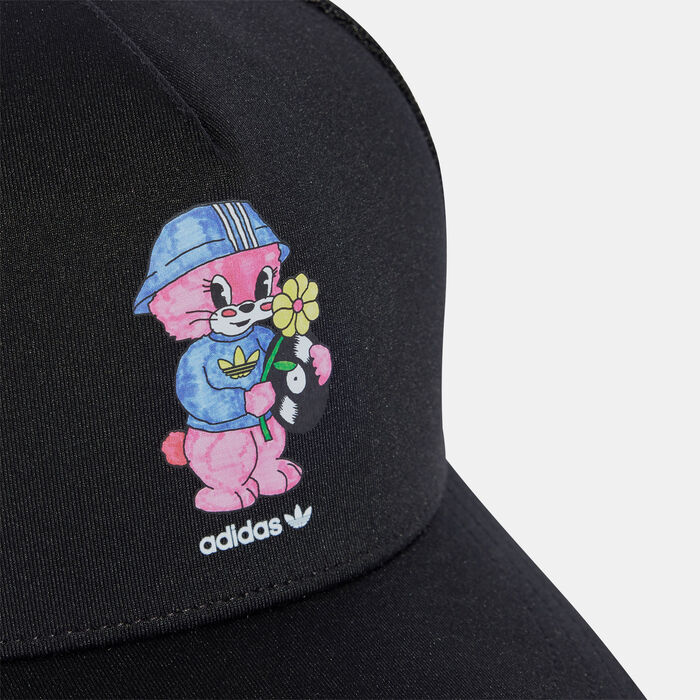 adidas Originals Kids' Graphic Trucker Cap Black adidas Originals Kids' Graphic Trucker Cap Black image number 3