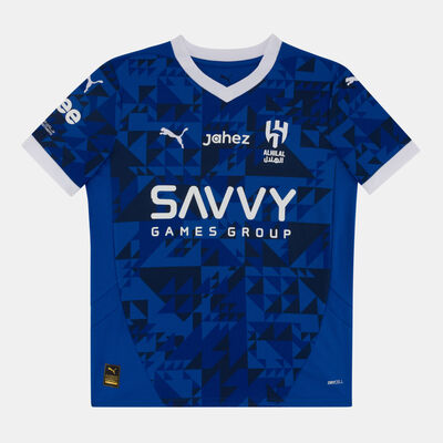 PUMA Kids' Al Hilal 24/25 Home Replica Football Jersey Blue