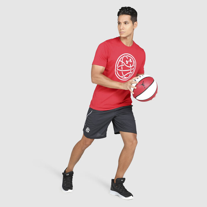 Under Armour Men's Curry UNDRTD Splash Shorts Black image number 2