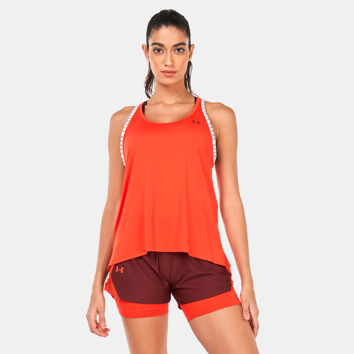 Under Armour Women's Knockout Tank Top Red Under Armour Women's Knockout Tank Top Red image number 0