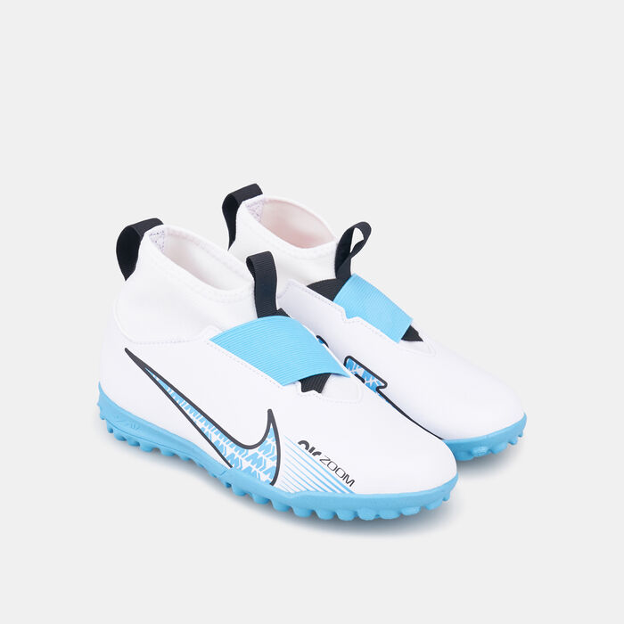 Nike Kids' Mercurial Superfly 9 Academy Turf Ground Football Shoes White Nike Kids' Mercurial Superfly 9 Academy Turf Ground Football Shoes White image number 1