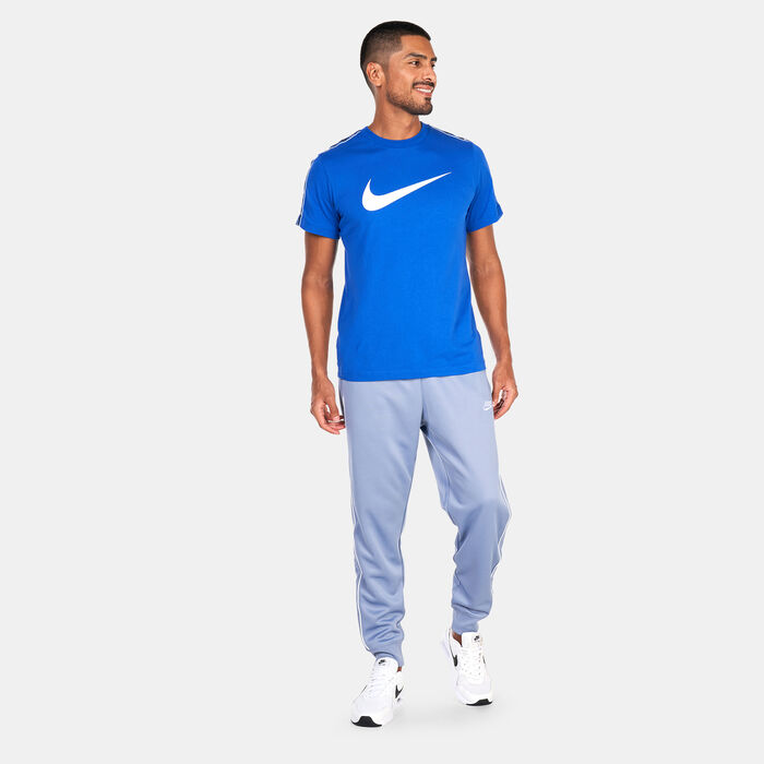 Nike Men's Sportswear Repeat Swoosh T-Shirt Blue Nike Men's Sportswear Repeat Swoosh T-Shirt Blue image number 2