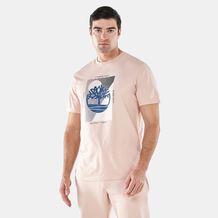Timberland Men's Tree Logo Graphic T-Shirt Pink image number 0