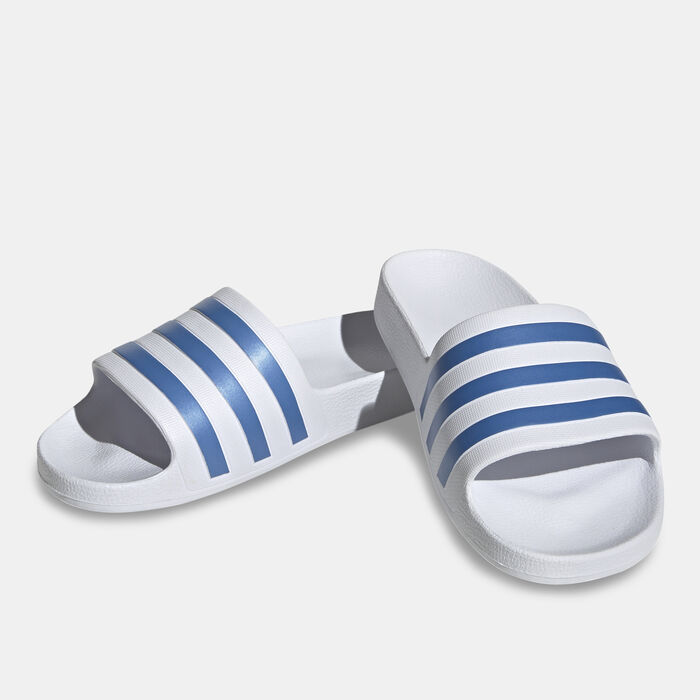 adidas Women's Adilette Aqua Slides White adidas Women's Adilette Aqua Slides White image number 0