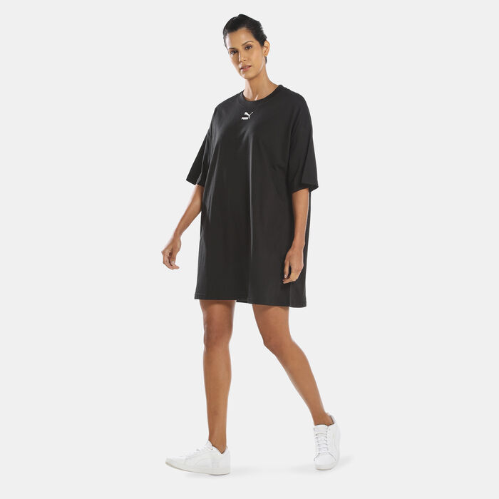 PUMA Women's Classics T-Shirt Dress Black PUMA Women's Classics T-Shirt Dress Black image number 2
