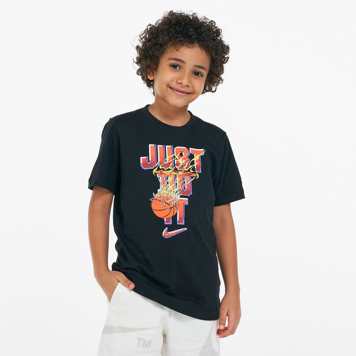 Nike Kids' Sportswear Just Do It T-Shirt Black Nike Kids' Sportswear Just Do It T-Shirt Black image number 0