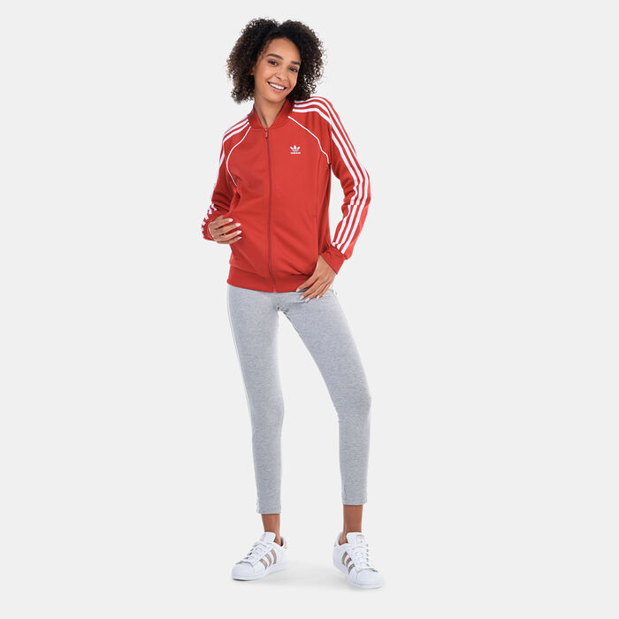 adidas Originals Women's Adicolor Classics SST Track Jacket Red image number 2