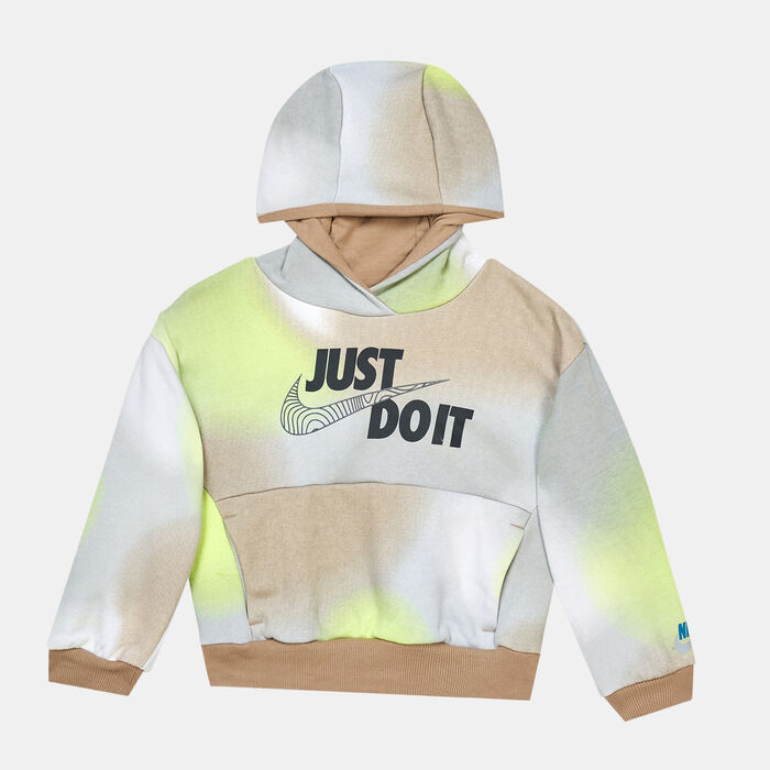 Nike Kids' Sportswear Illuminate Fleece Pullover Hoodie Brown image number 0