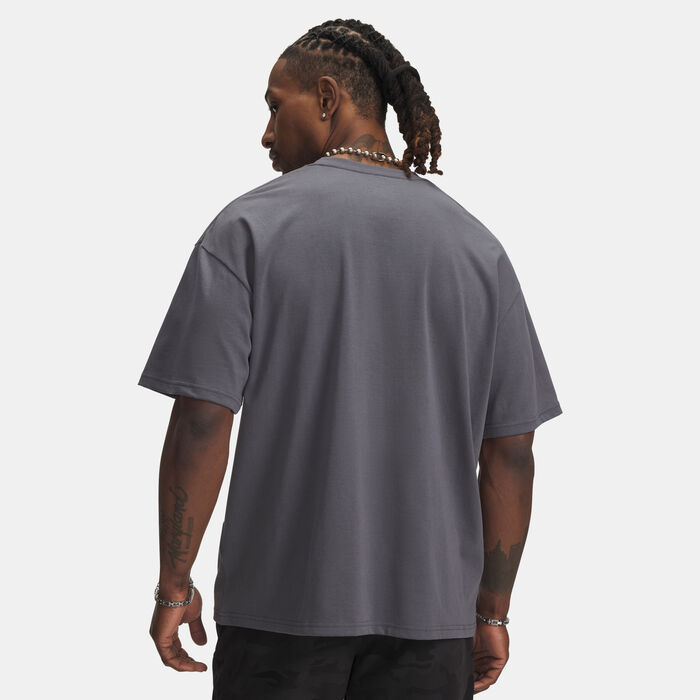 Under Armour Men's U Logo Heavyweight T-Shirt Grey image number 1