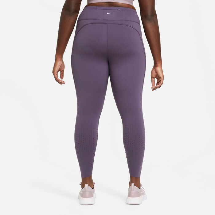 Nike Women's Epic Luxe Leggings (Plus Size) Purple Nike Women's Epic Luxe Leggings (Plus Size) Purple image number 1