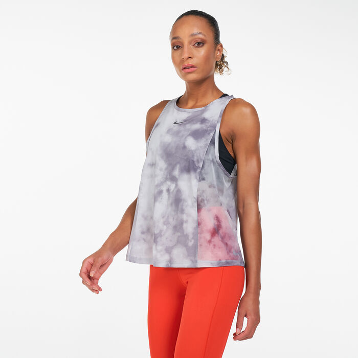 Nike Women's Icon Clash Sleek Tank Top Grey image number 0