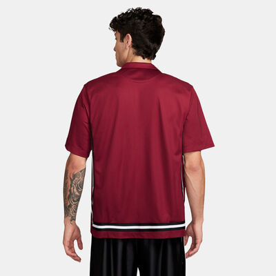Nike Men's DNA Crossover Dri-FIT Basketball Polo Shirt Maroon