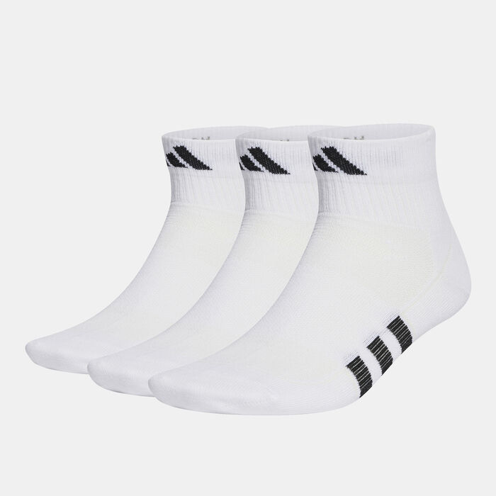 adidas Men's Performance Light Quarter Socks (3 Pairs) White image number 0