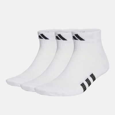 adidas Men's Performance Light Quarter Socks (3 Pairs) White adidas Men's Performance Light Quarter Socks (3 Pairs) White