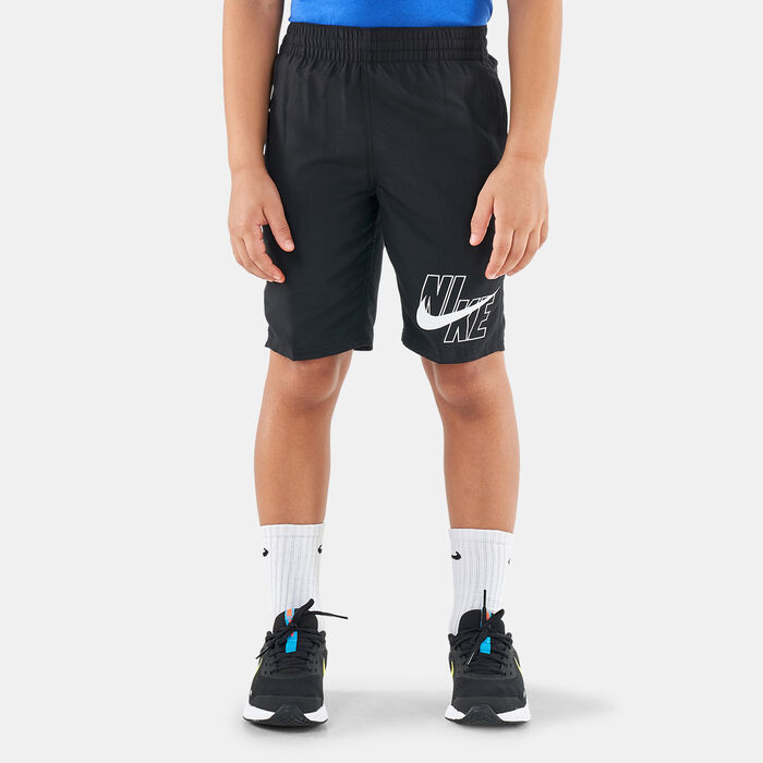 Nike Swim Kids' Logo Solid Volley 8-Inch Swimming Shorts Black image number 0
