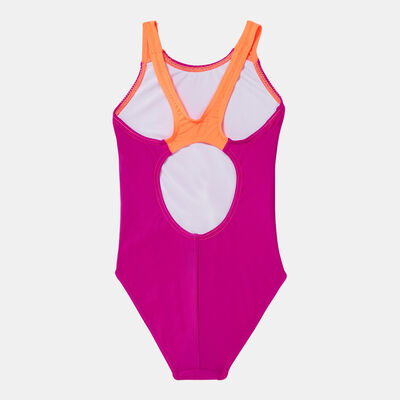 Speedo Kids' Tech Placement Muscleback Swimsuit Black