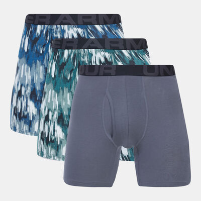 Under Armour Men's CC 6-inch Novelty Boxers (3 Pack) Blue